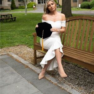 Lulus white midi dress